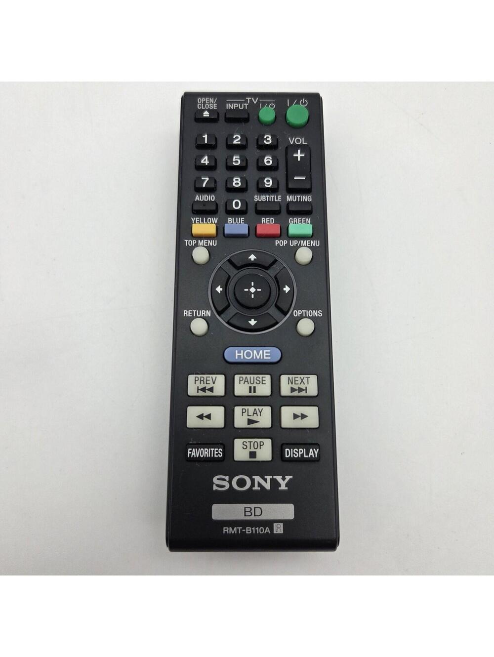 Genuine Sony RMT-B110A Blu-Ray DVD Player Remote For BDPBX38 BDPBX58 BDPS380 OEM
